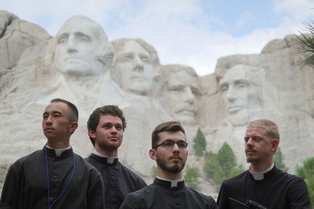 Seminarians at Mt. Rushmore